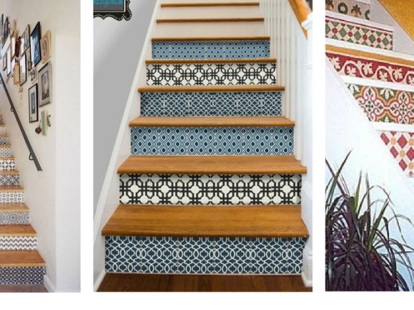 A collage of stairs with tile on the wall Description automatically generated with medium confidence