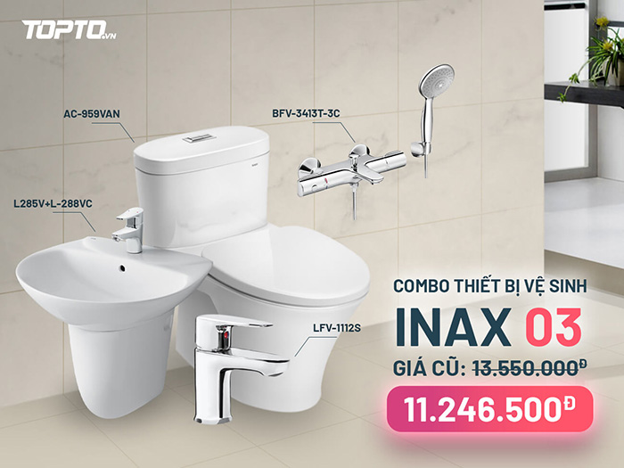 Combo thiết bị vệ sinh Inax 03