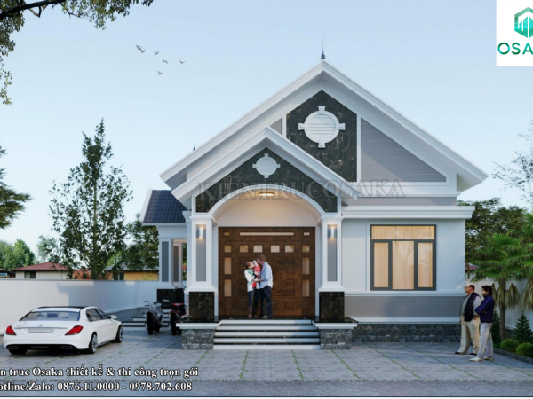 Nhà cấp 4 mái Nhật hiện đại 3 ngủ tại Ninh Bình | CN2443