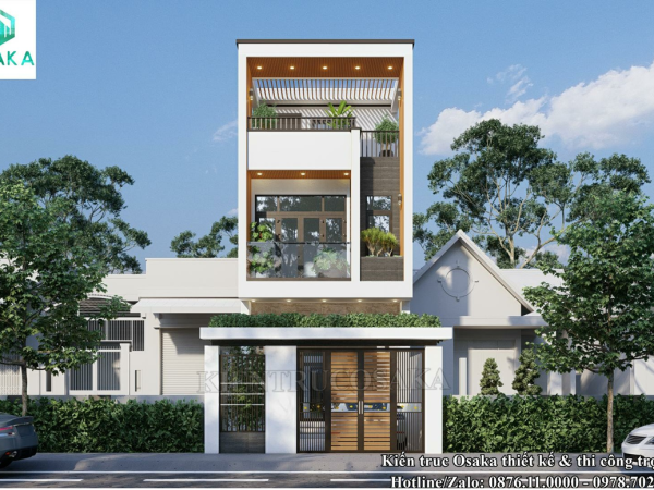 Nhà phố 4 phòng ngủ hiện đại đẹp ấn tượng tại Hải Dương | P2446