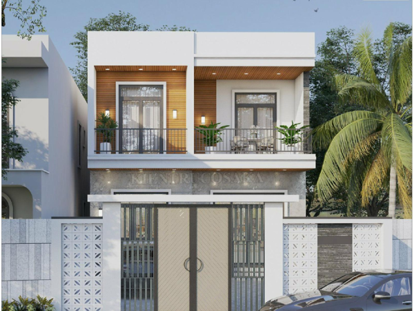 Chiêm ngưỡng mẫu nhà phố 2 tầng 4 phòng ngủ hiện đại tại Hải Dương | P2471