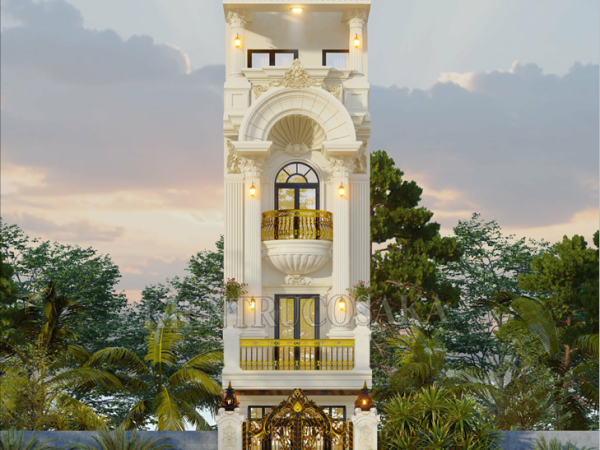 Choáng ngợp trước vẻ đẹp của mẫu nhà phố tân cổ điển 4 tầng tại Hà Nội | P2494