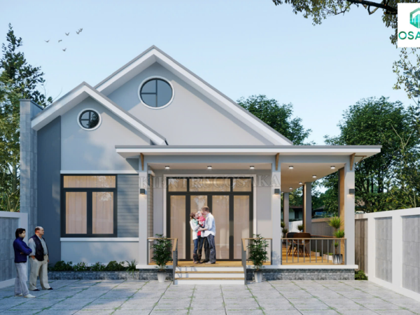 Nhà cấp 4 hiện đại mái Nhật 3 ngủ tại Quảng Ninh | CN2451