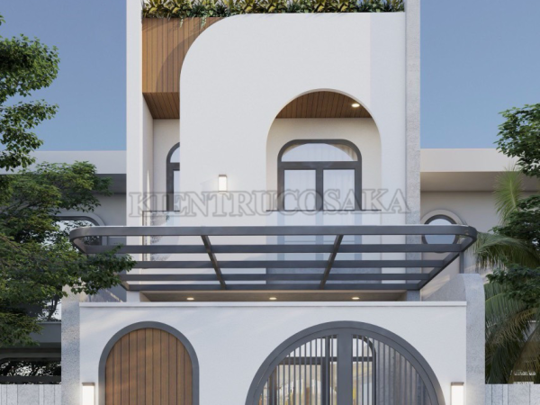 Cập nhật mẫu nhà phố 2 tầng 1 tum trẻ trung tại Thanh Hóa | P2449