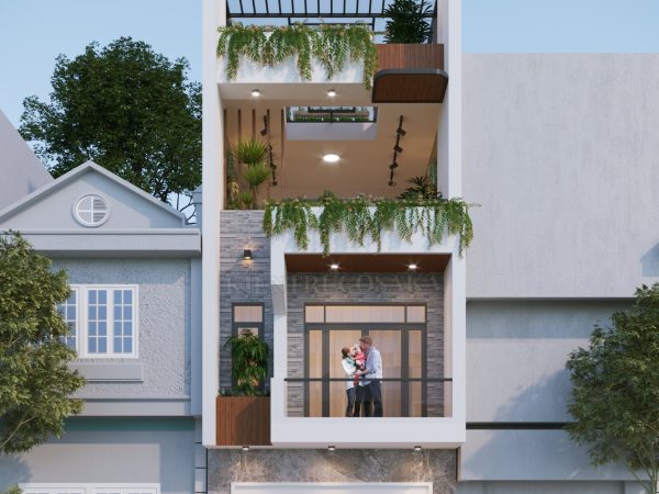 Chiêm ngưỡng mẫu nhà phố 3 tầng 1 tum hiện đại đẹp mê mẩn tại Hải Dương | P2447