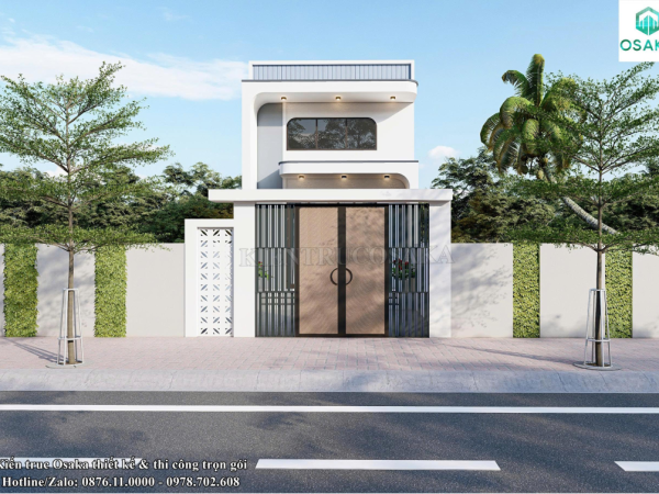 Khám phá mẫu nhà phố 2 tầng hiện đại công năng đầy đủ tại Thái Bình | P25156